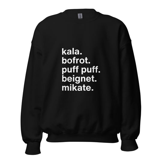Afro Puff Puffs Unisex Sweatshirt