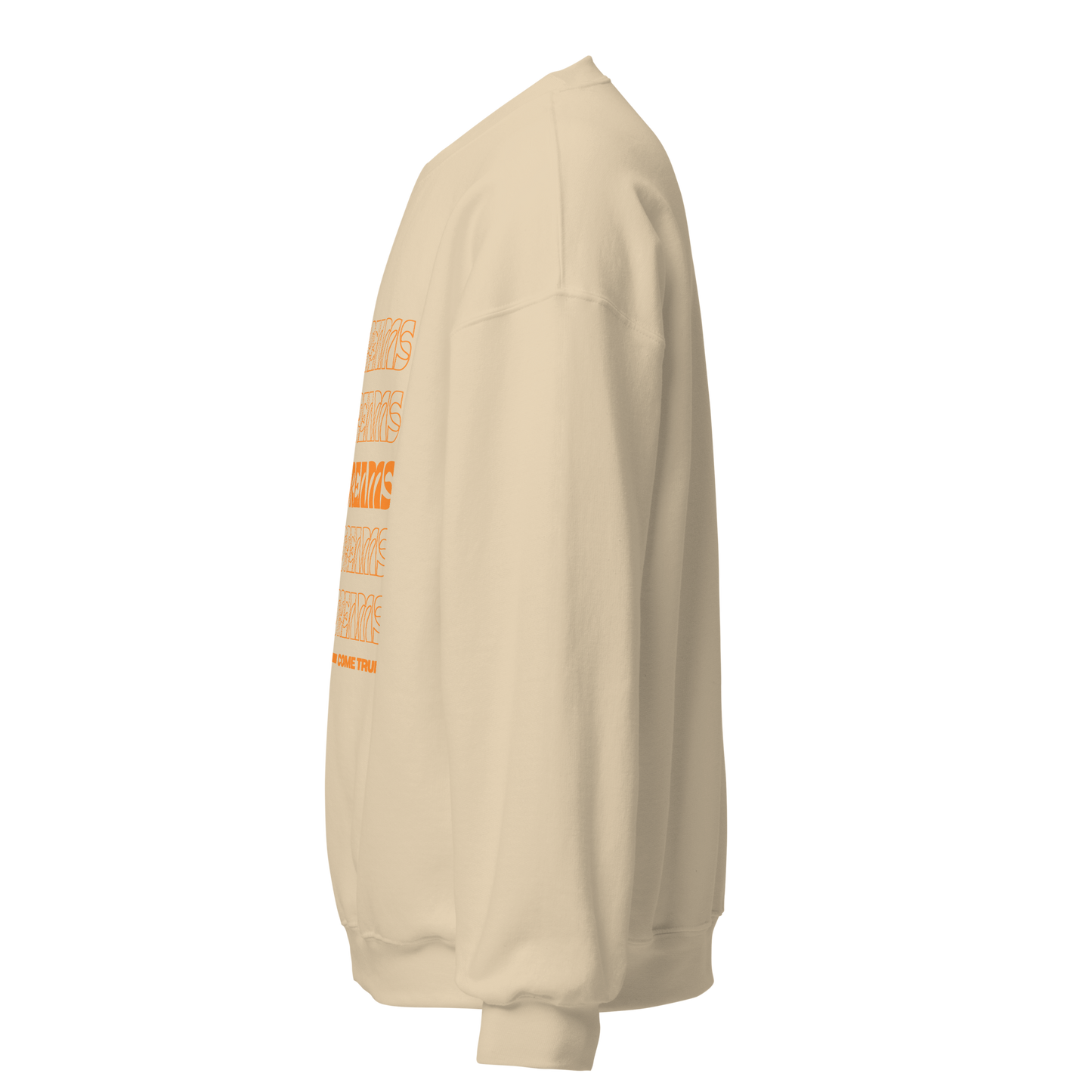 Fufu Dreams, Tangerine Font Unisex Sweatshirt