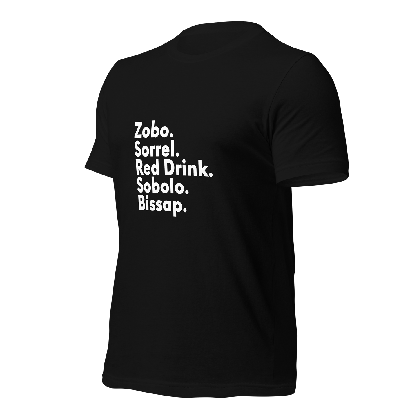 Diaspora Sorrel, White Text - Unisex t-shirt