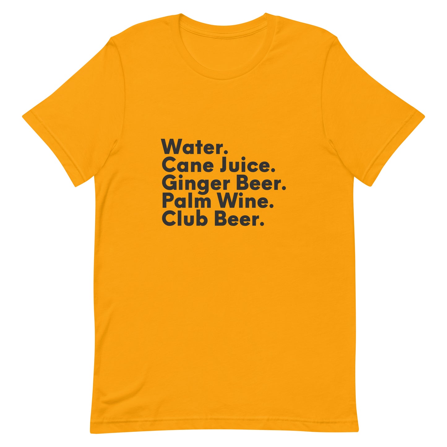 Diaspora Drinks, Black Text - Unisex t-shirt