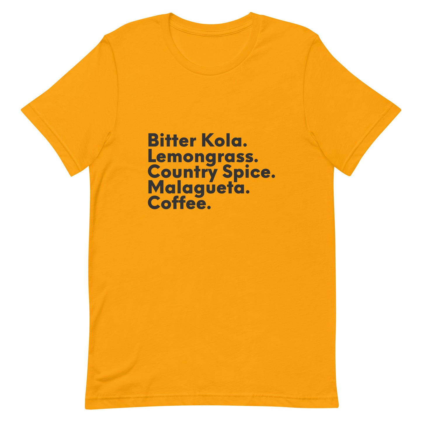 African & Liberian Crops, Black Text - Unisex t-shirt