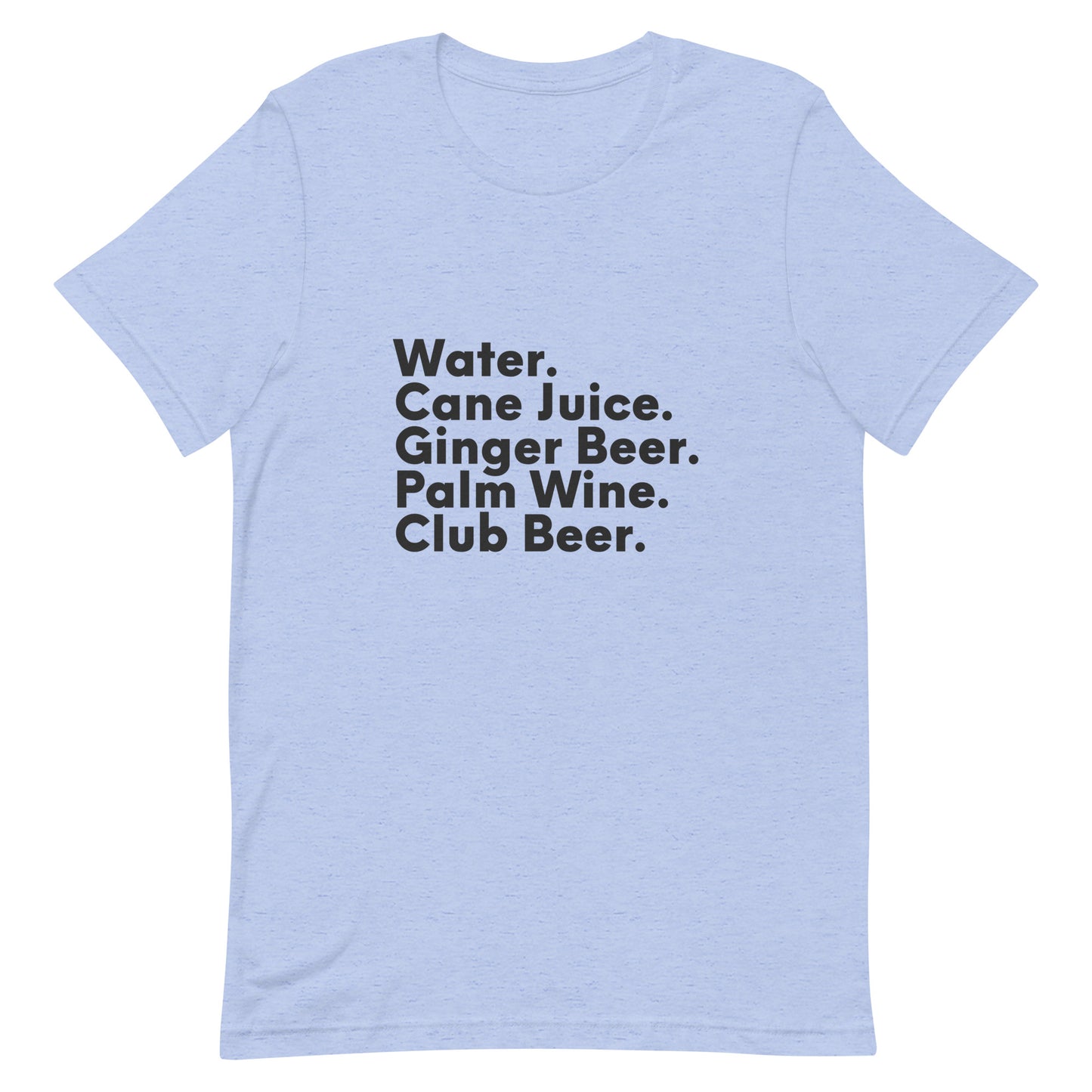 Diaspora Drinks, Black Text - Unisex t-shirt