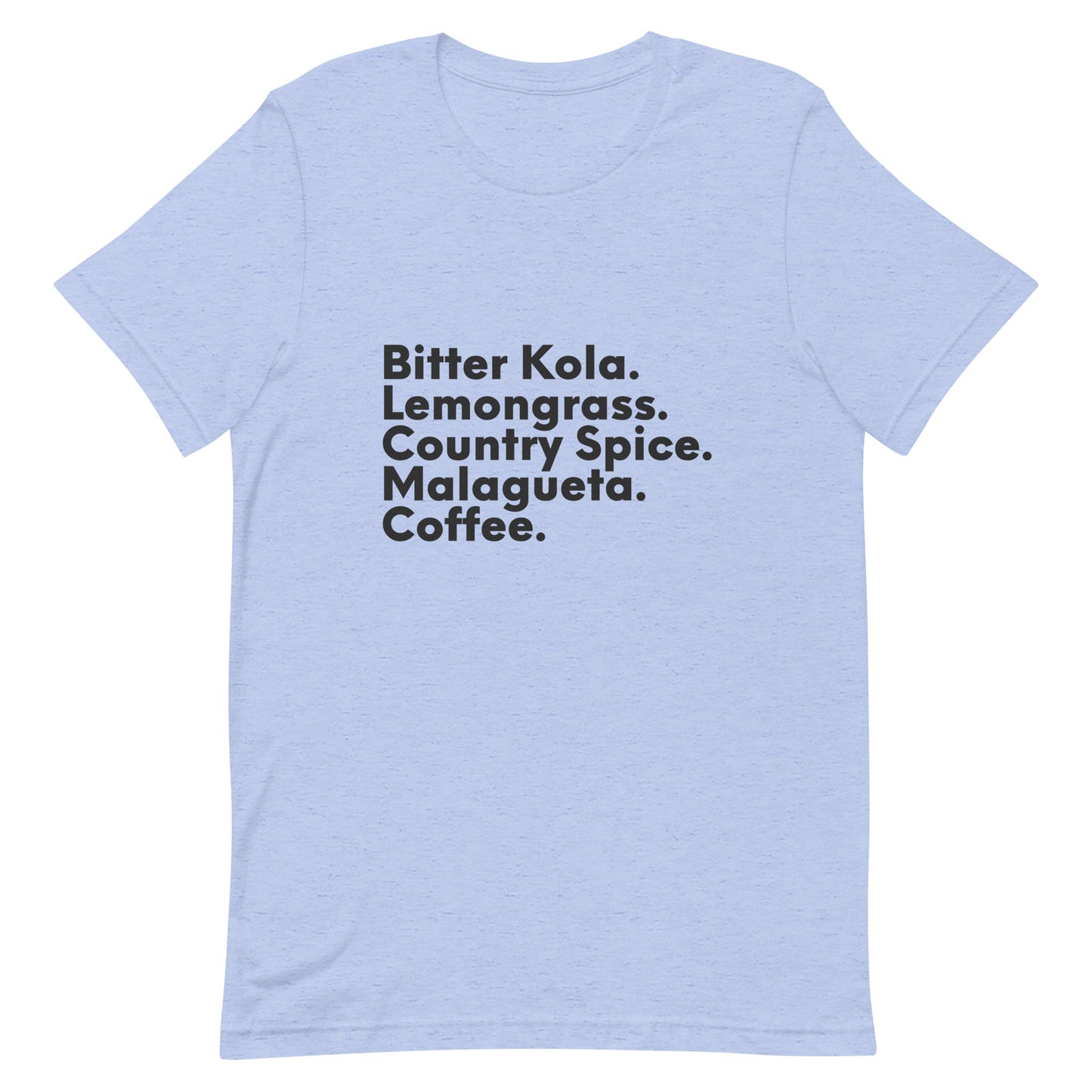 African & Liberian Crops, Black Text - Unisex t-shirt
