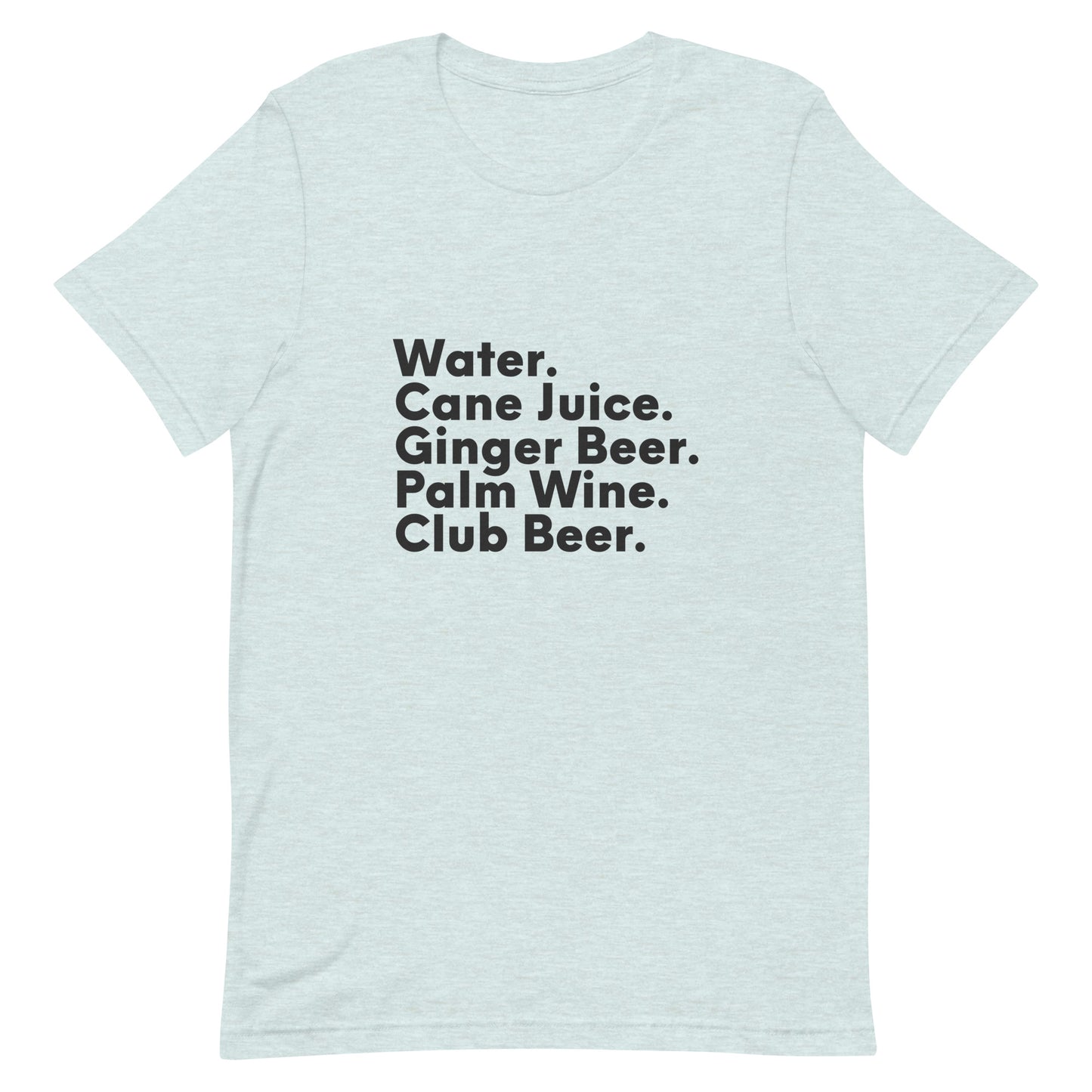 Diaspora Drinks, Black Text - Unisex t-shirt