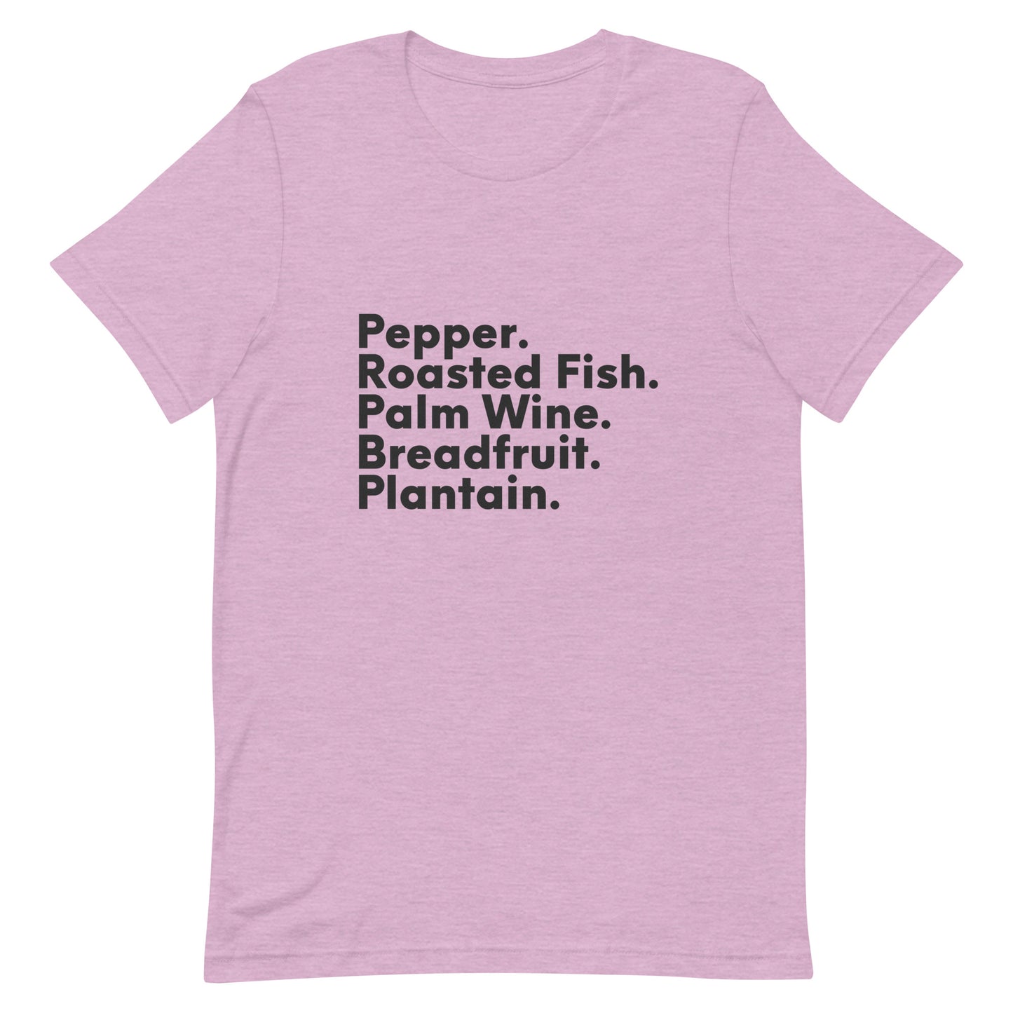 Diaspora Food & Eats, Black Text - Unisex t-shirt