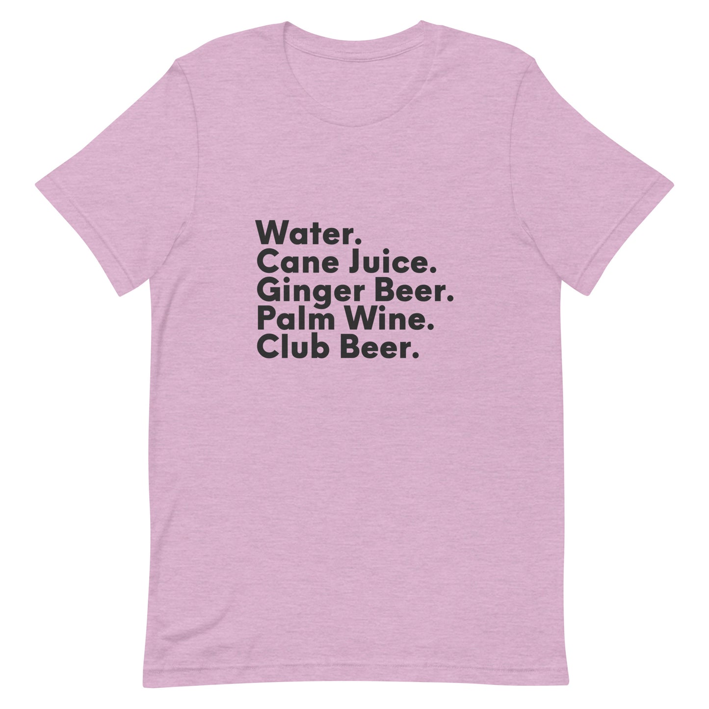 Diaspora Drinks, Black Text - Unisex t-shirt