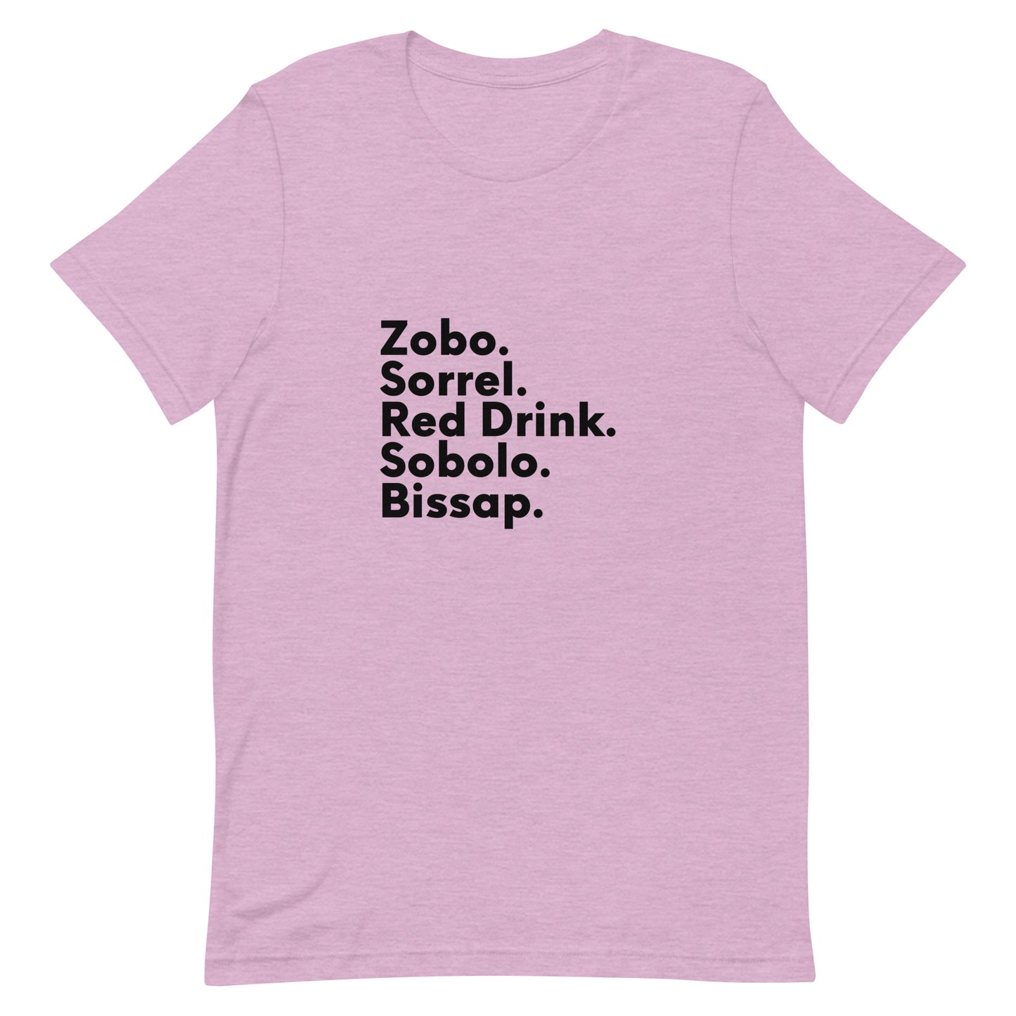Diaspora Sorrel, Black Text - Unisex t-shirt