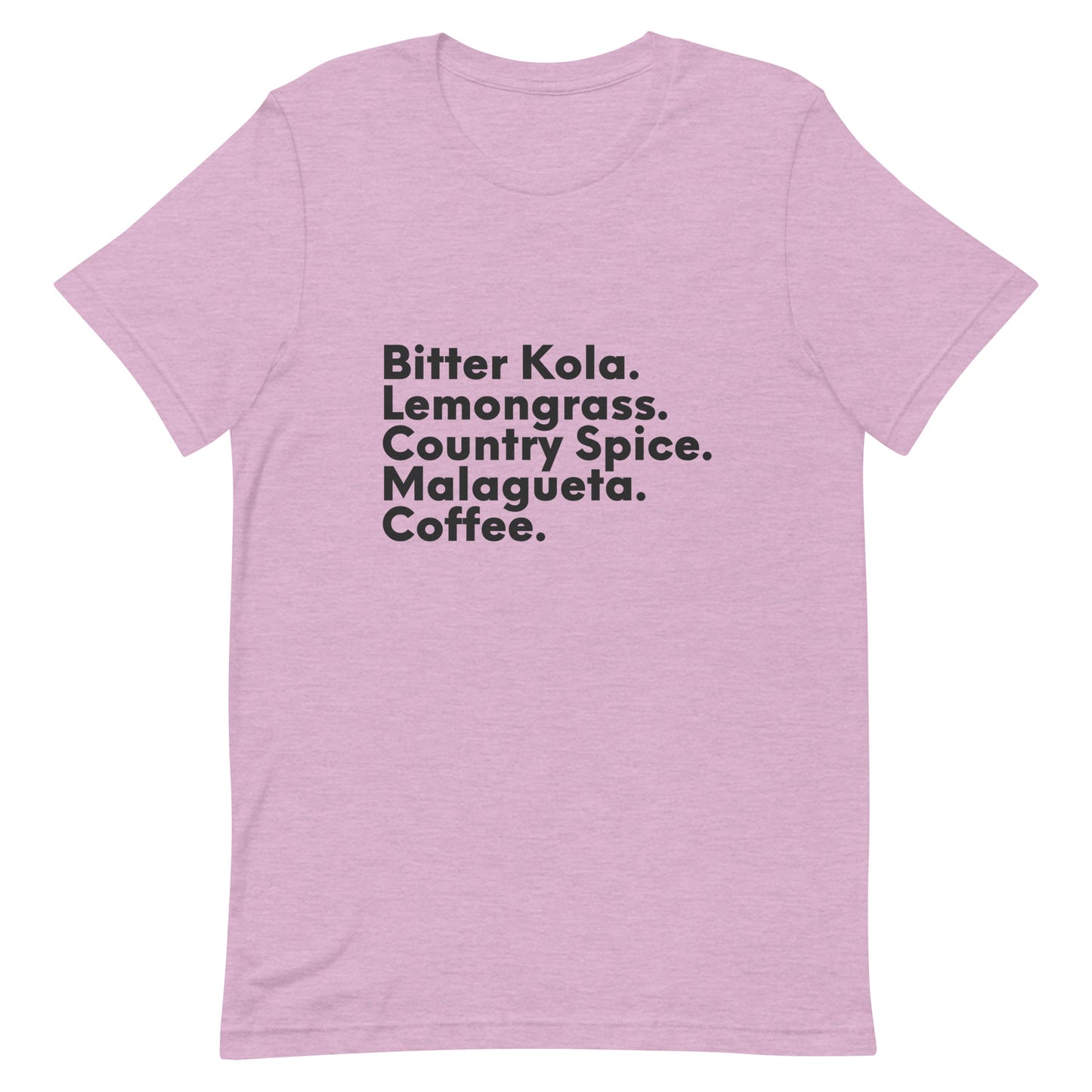 African & Liberian Crops, Black Text - Unisex t-shirt