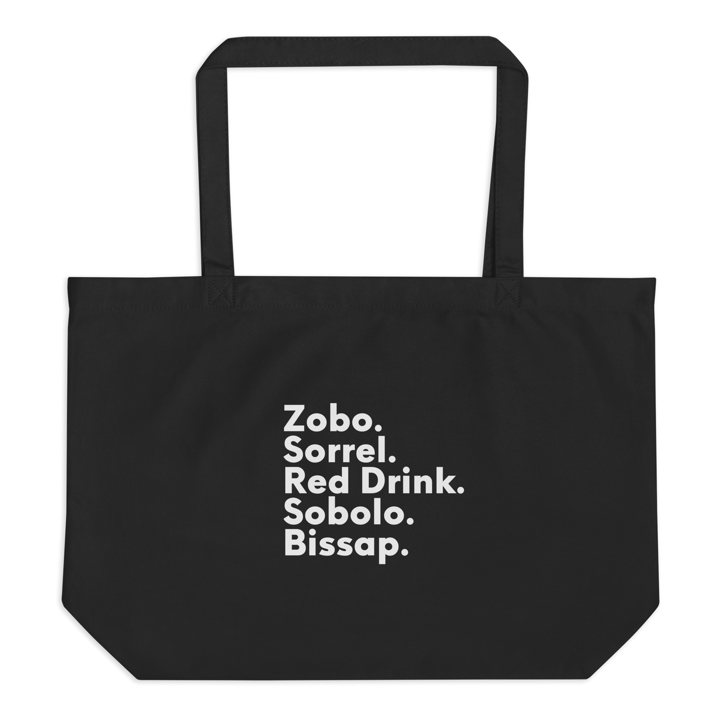 Bissap to Sorrel Large Organic Tote Bag