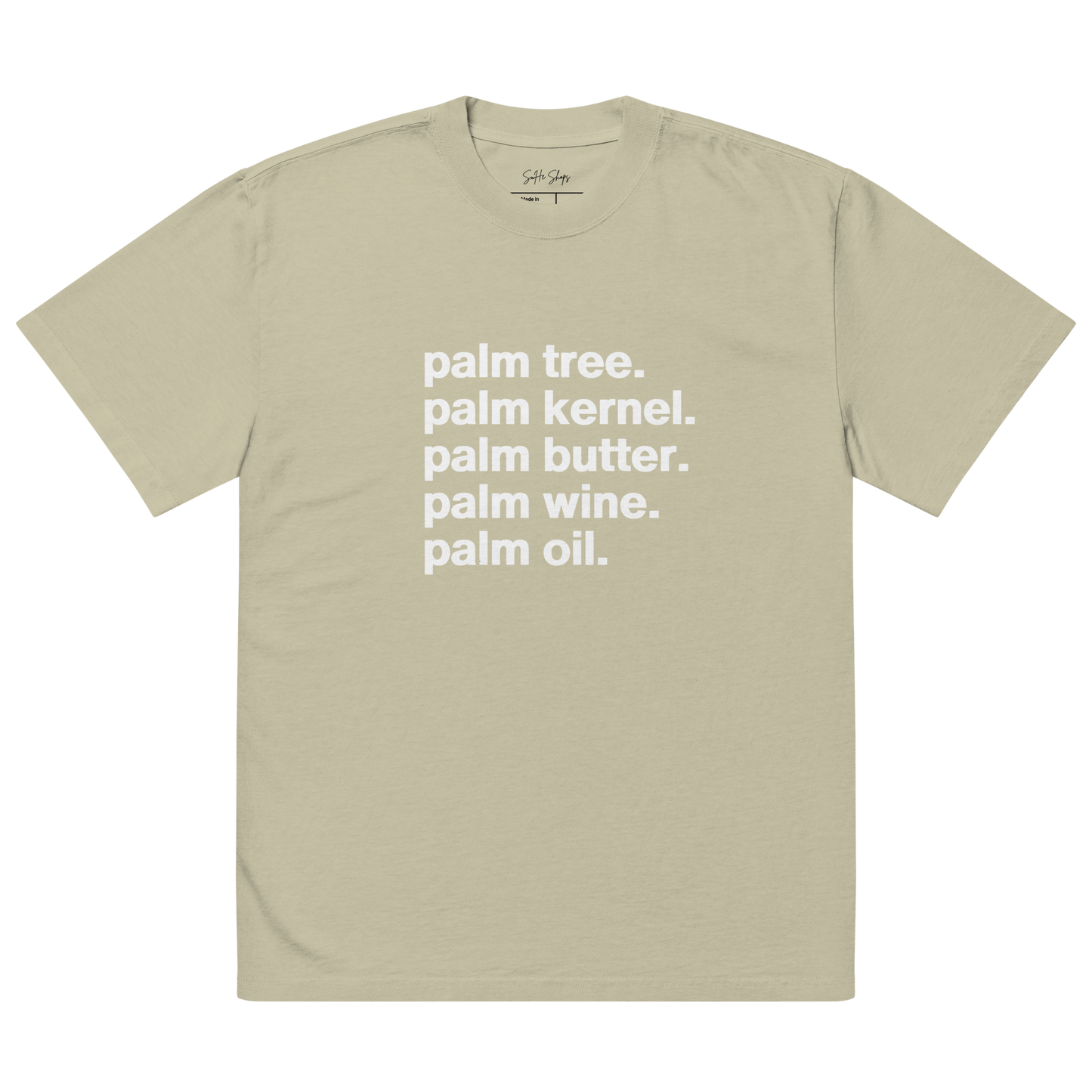 Palm Outputs Oversized Faded T-shirt