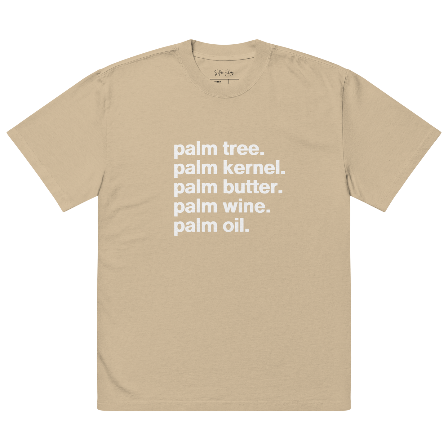 Palm Outputs Oversized Faded T-shirt