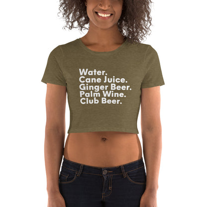 Diaspora Drinks Women’s Crop Tee