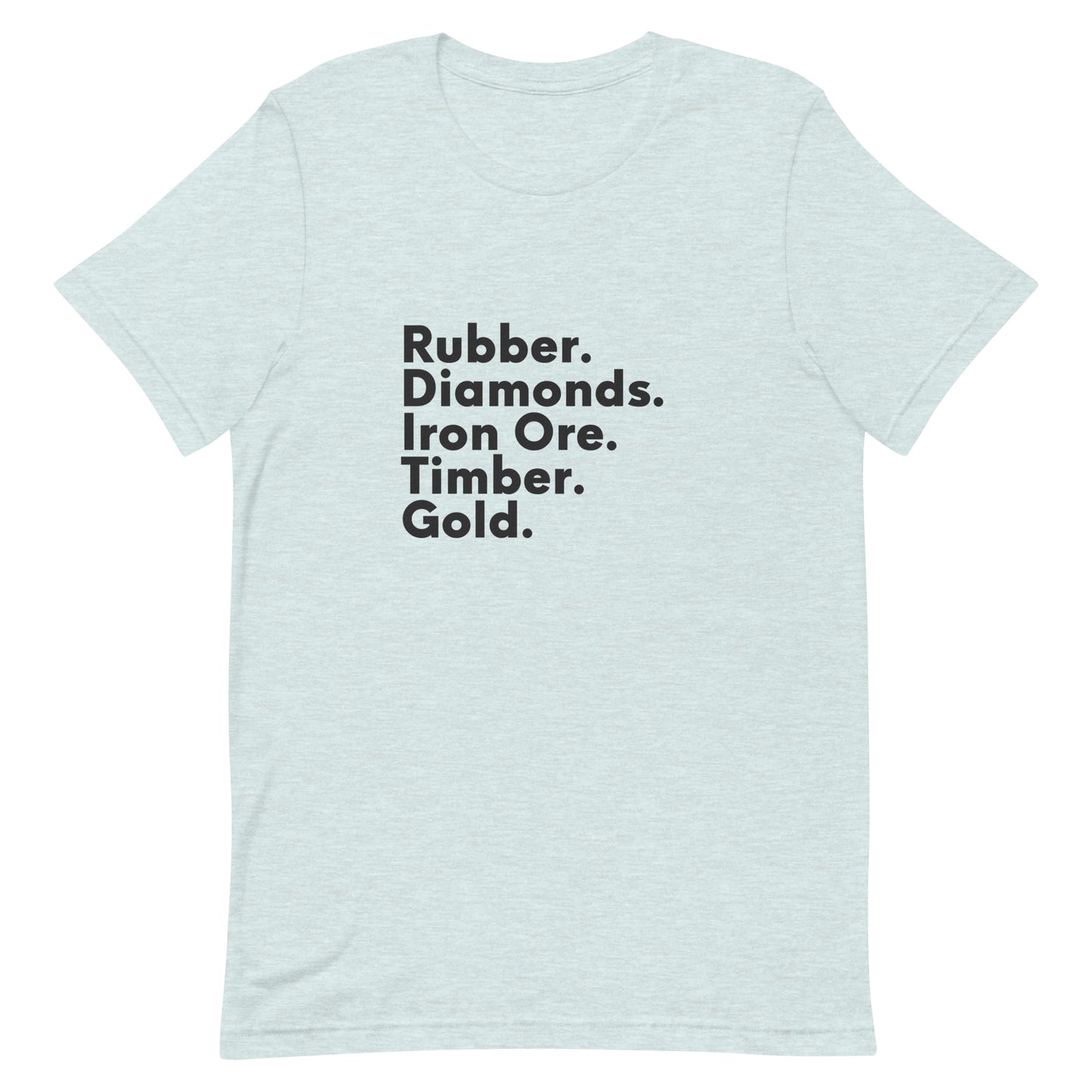 African Minerals & Resources, Black Text - Unisex t-shirt