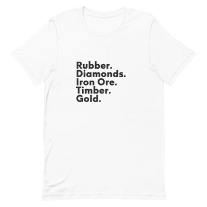 African Minerals & Resources, Black Text - Unisex t-shirt